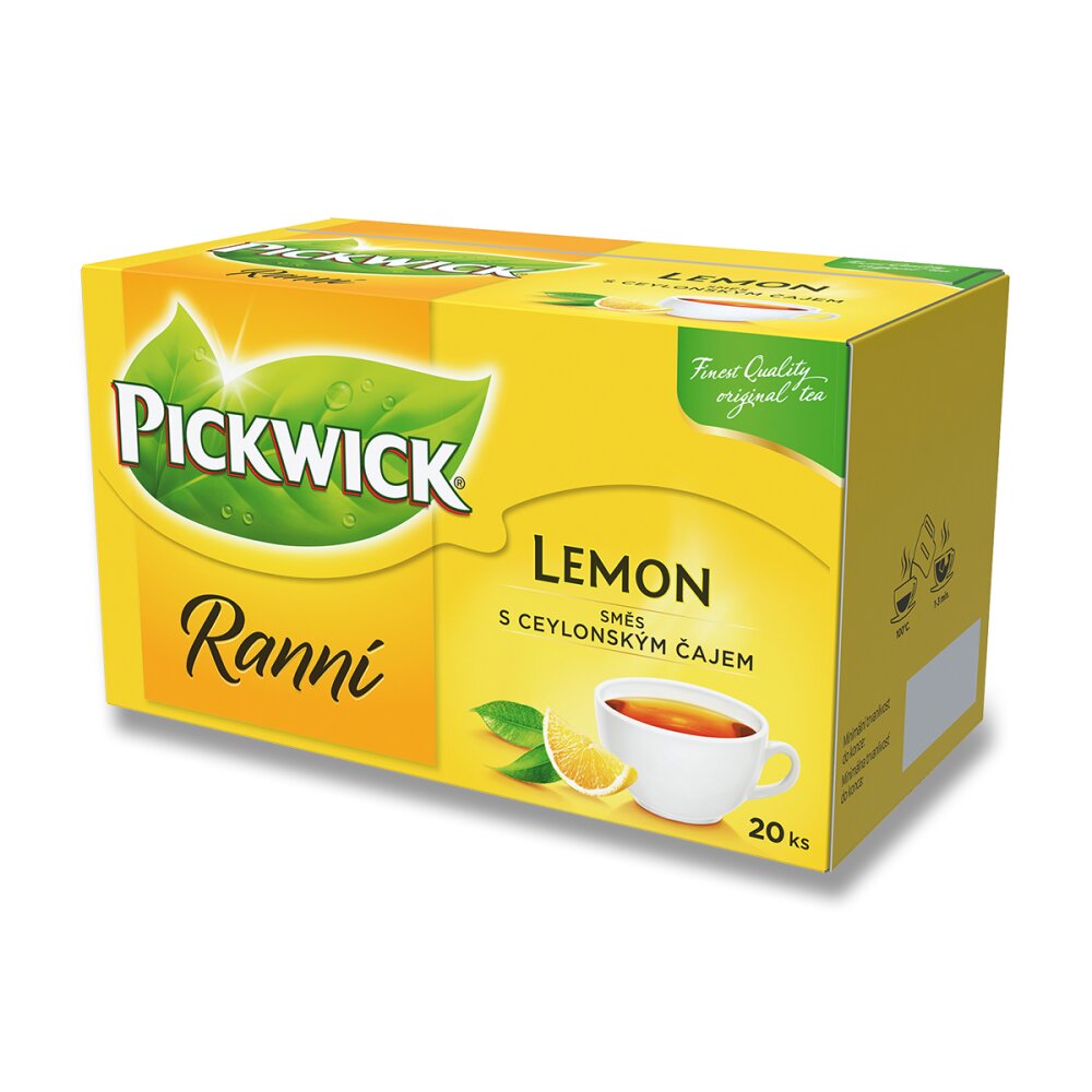 Čaj černý Pickwick - Ranní s citronem 20x1,75g